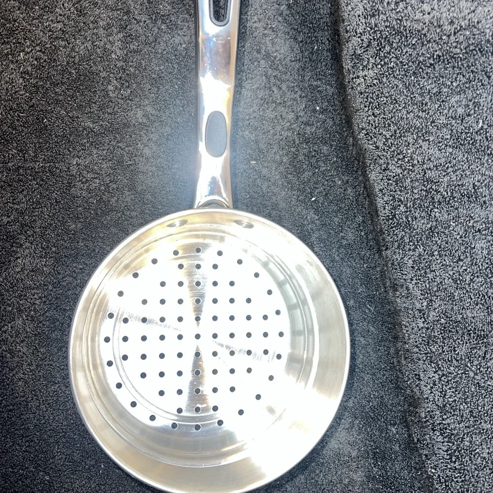 Stainless Steel Steamer Insert with Glass Lid 7.5 Inch Silver Universal Cookware